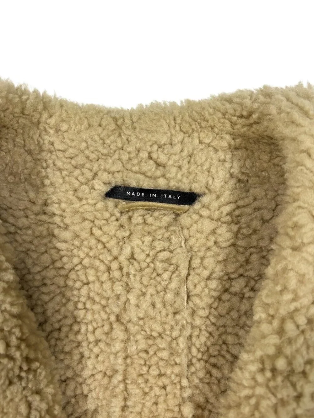 GUCCI TOM FORD Era Lambskin Suede Shearling Leather Coat Jacket Size 48